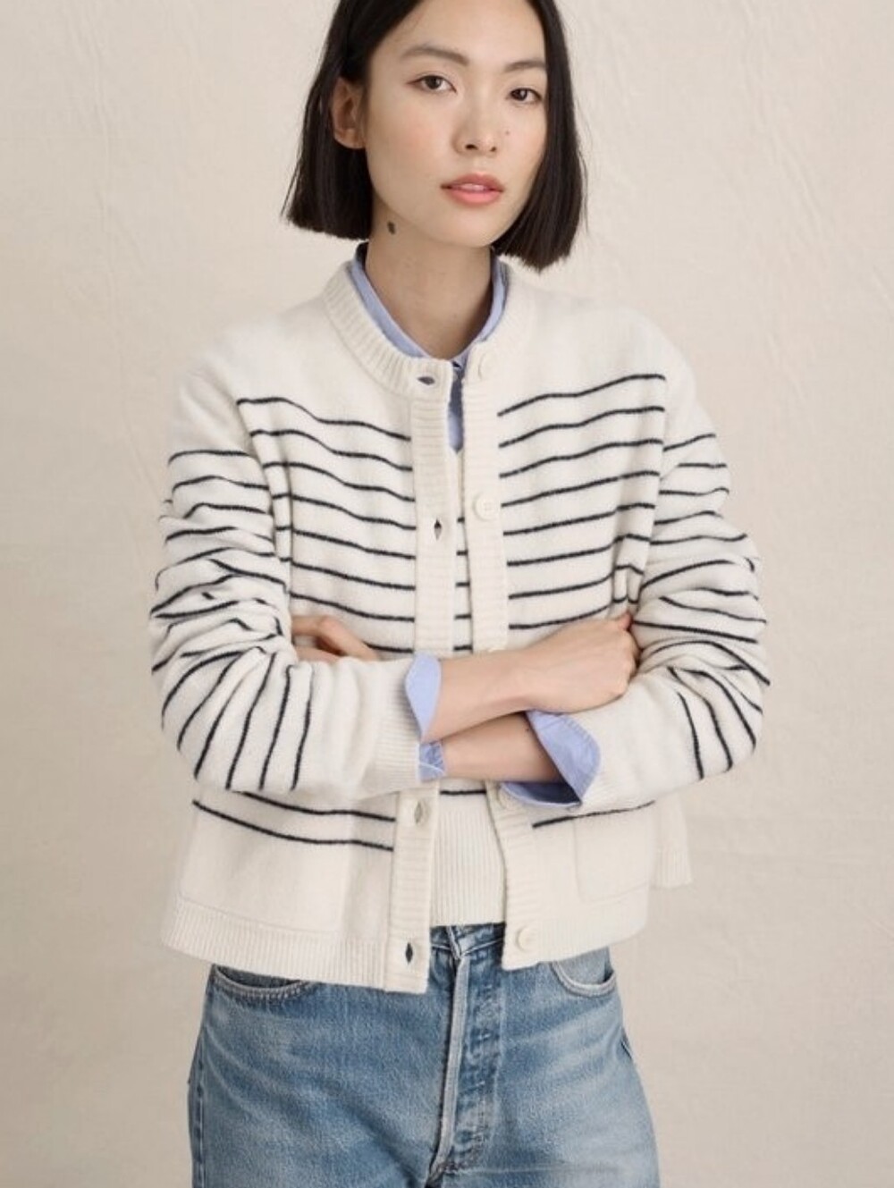 Alex Mill Marina Sweater Cardigan Coastal Grandma | Marthas Vineyard XS 0